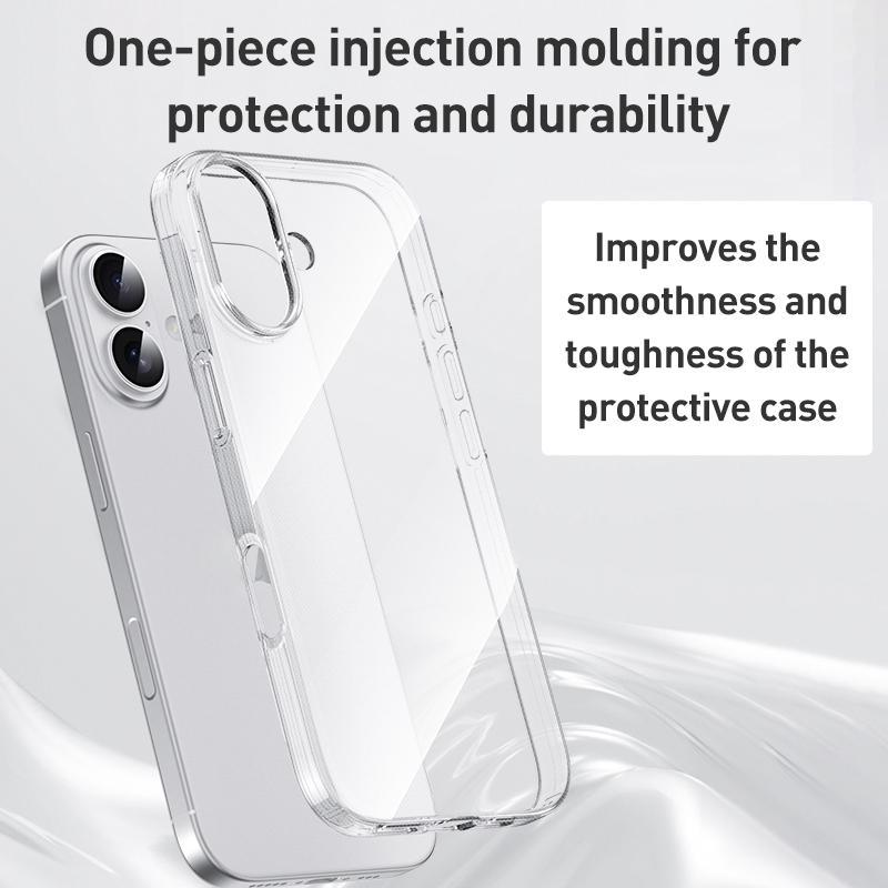Compatible with iPhone 18 Pro Max ZGA Clear TPU Shockproof Phone Case - Transparent