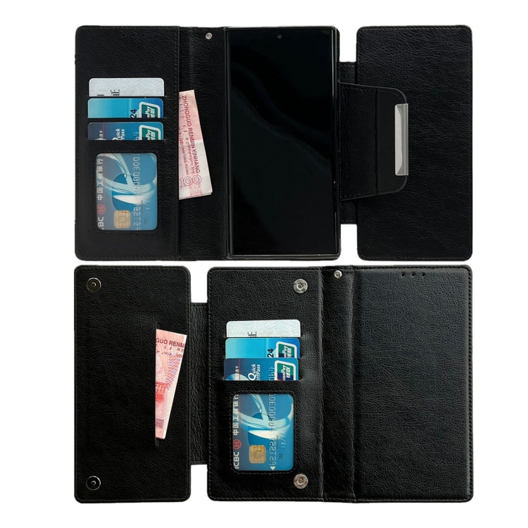 For Samsung Galaxy S24 5G Multifunctional 7-Card Wallet Leather Phone Case(Black)