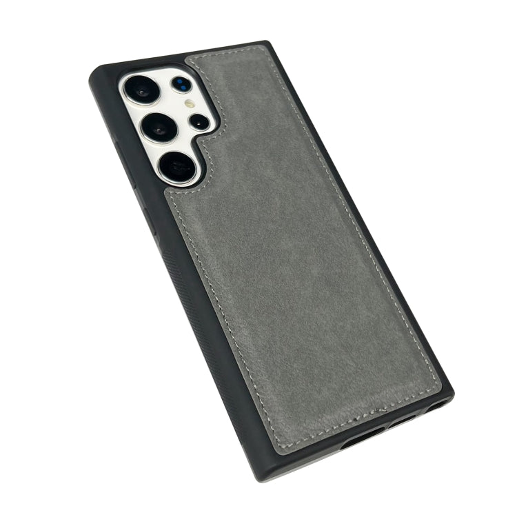 For Samsung Galaxy S24 5G Cowhide Texture Back Cover Phone Case(Grey)