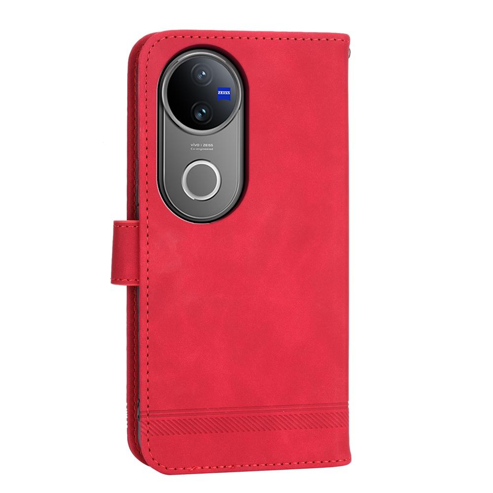 For vivo V50 Dierfeng Dream Line TPU Hybrid PU Leather Phone Case(Red)