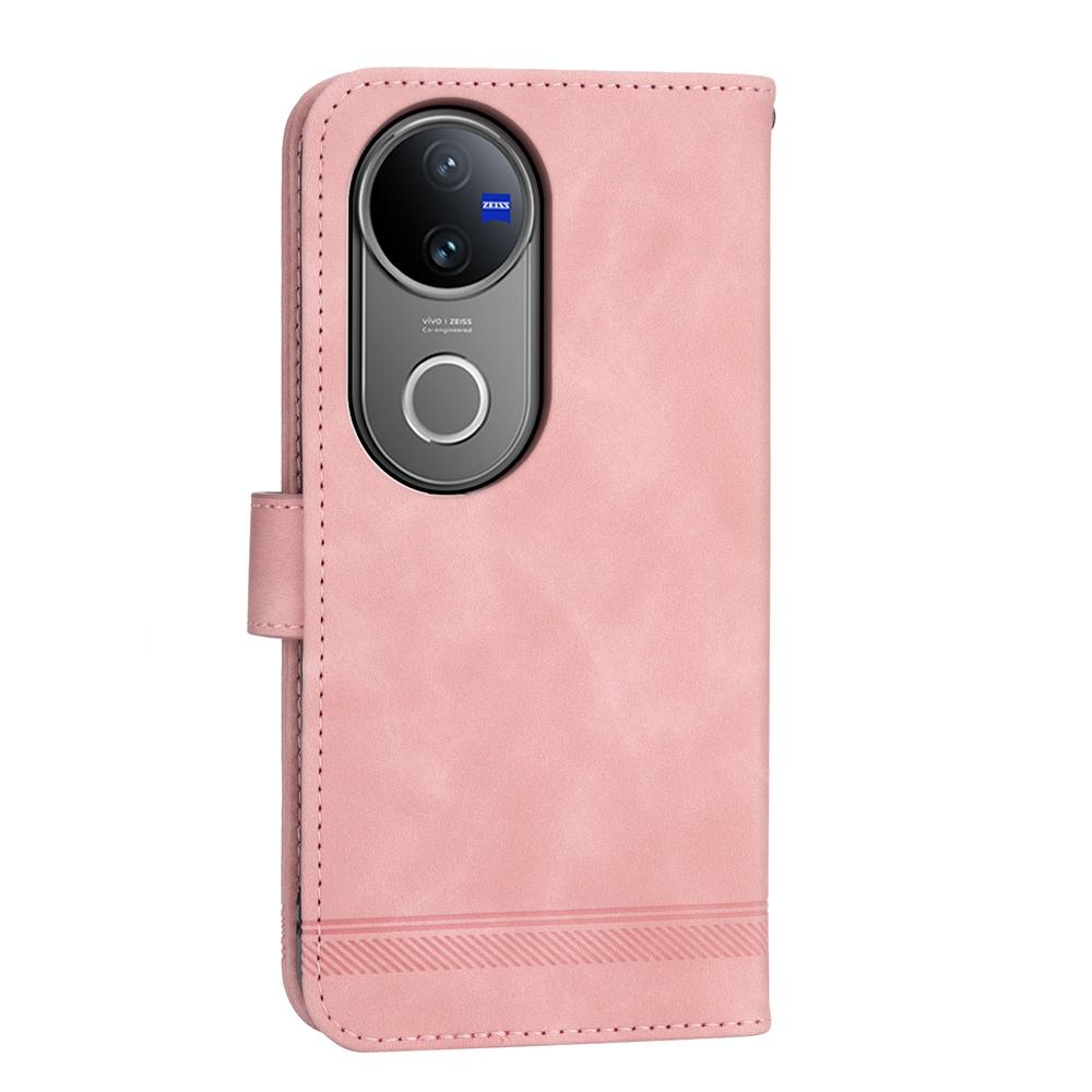 For vivo V50 Dierfeng Dream Line TPU Hybrid PU Leather Phone Case(Pink)