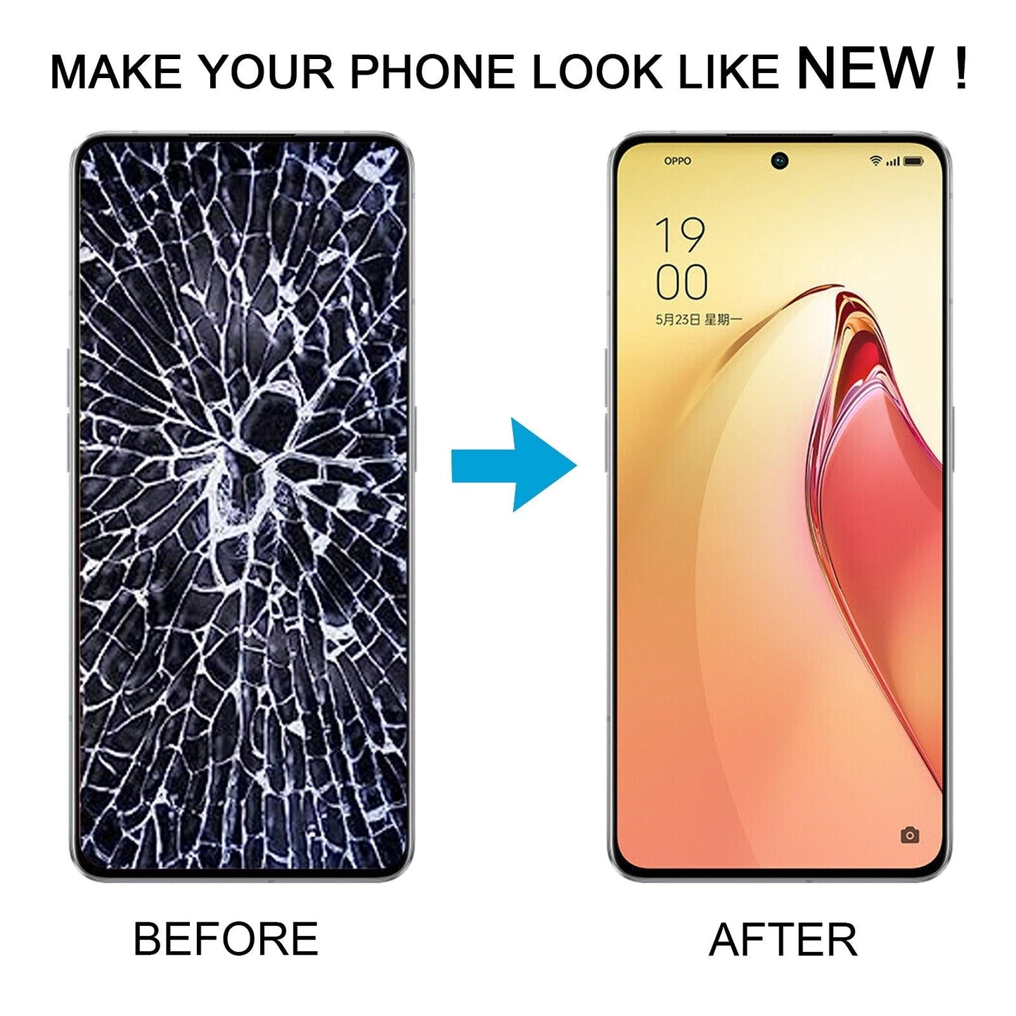 For OPPO Reno8 Pro 5G TFT Material OEM LCD Screen with Digitizer Full Assembly