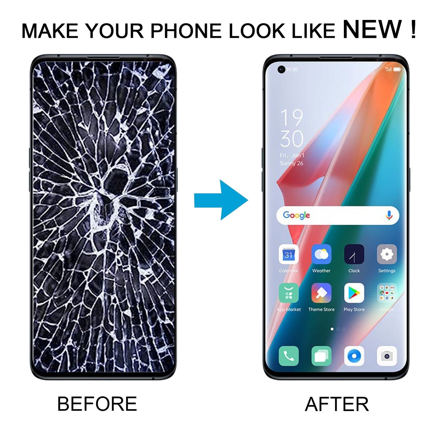 For OPPO Find X3 TFT Material OEM LCD Screen with Digitizer Full Assembly