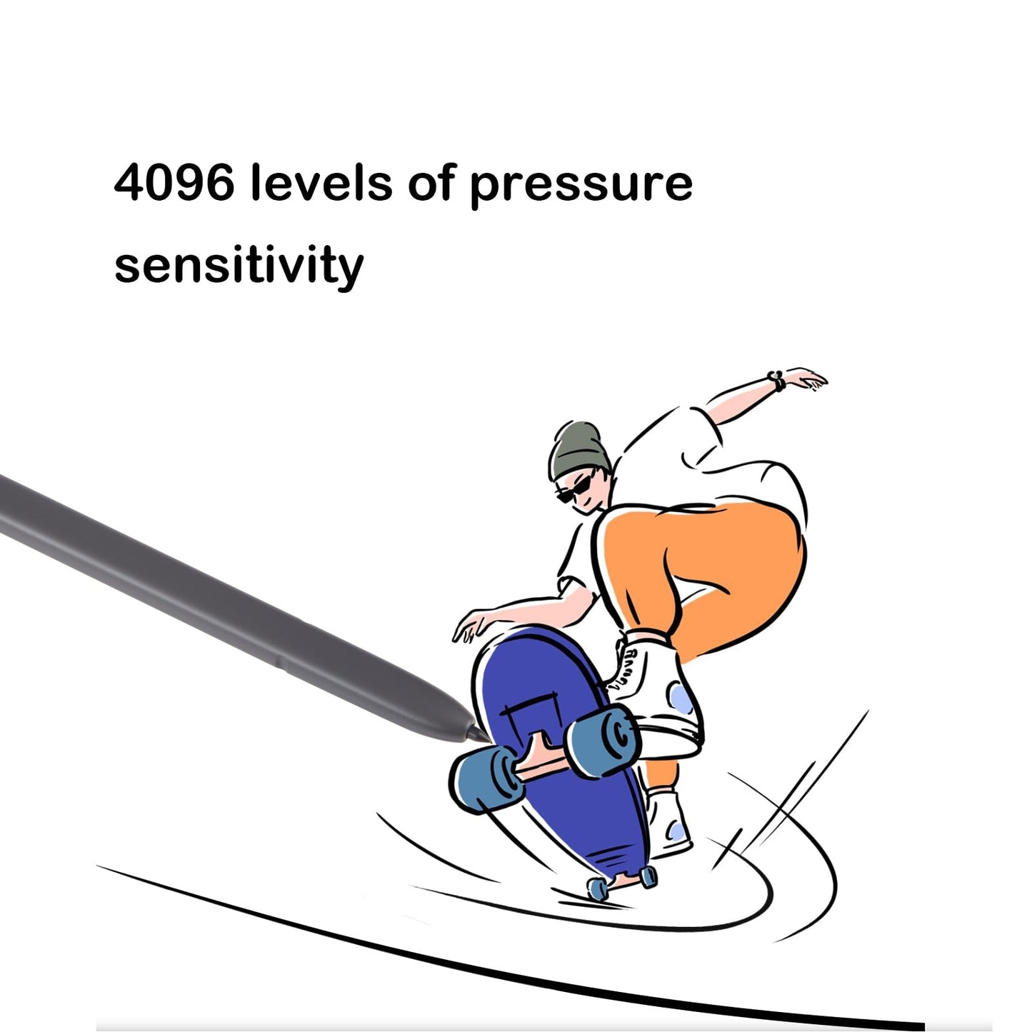 For Samsung Galaxy S24 Ultra 5G High Sensitivity Universal Capacitive Stylus Pen(Black)