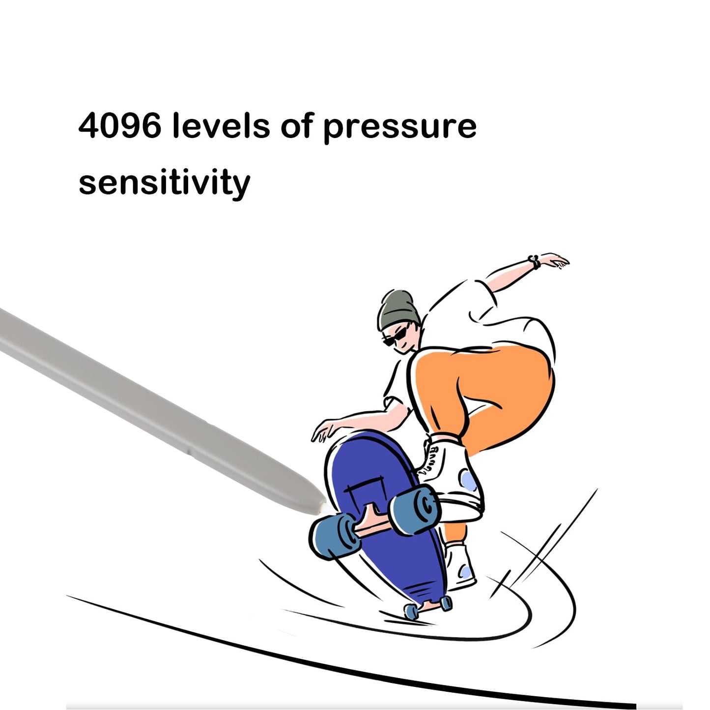 For Samsung Galaxy S24 Ultra 5G High Sensitivity Universal Capacitive Stylus Pen(Grey)