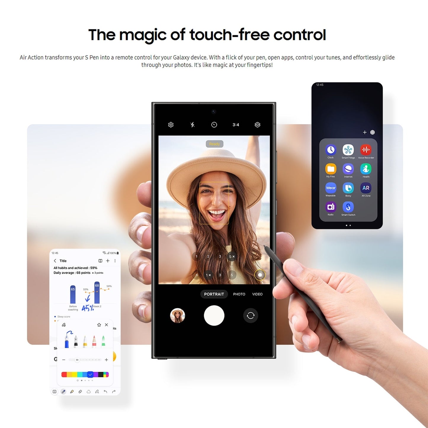 For Samsung Galaxy S24 Ultra 5G High Sensitivity Universal Capacitive Stylus Pen(Purple)