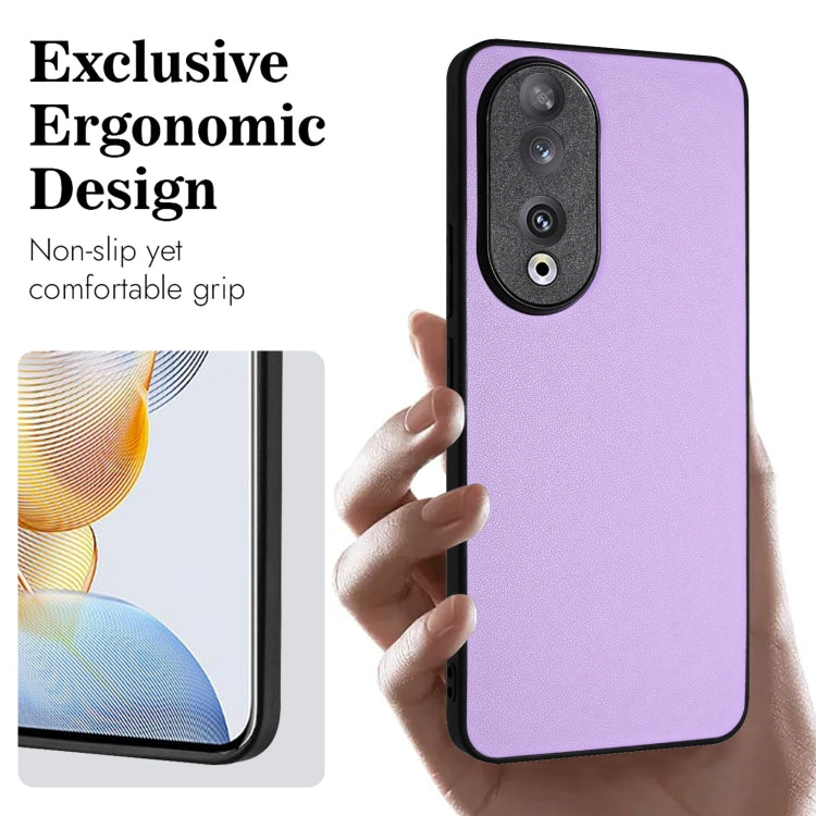For Honor 90 R20 Leather Pattern Phone Single Case(Purple)
