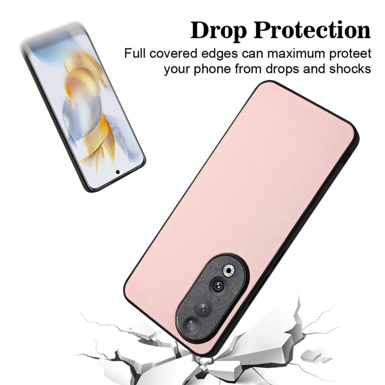 For Honor 90 R20 Leather Pattern Phone Single Case(Pink)