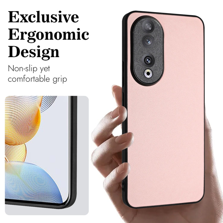 For Honor 90 R20 Leather Pattern Phone Single Case(Pink)
