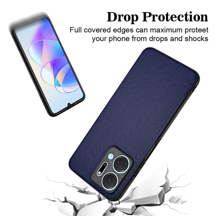 For Honor X7a/Play7T R20 Leather Pattern Phone Single Case(Blue)