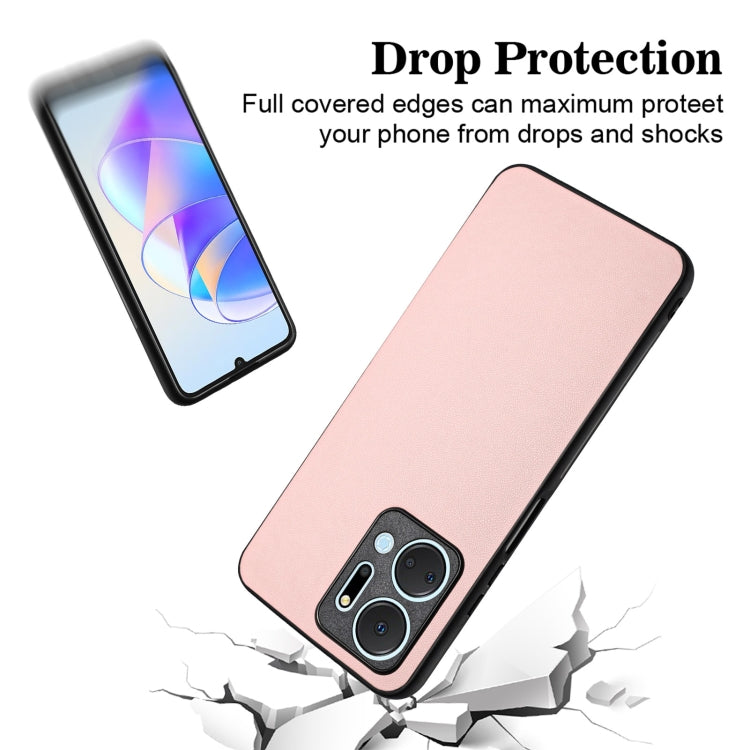 For Honor X7a/Play7T R20 Leather Pattern Phone Single Case(Pink)