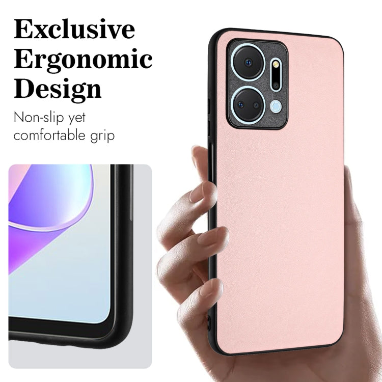 For Honor X7a/Play7T R20 Leather Pattern Phone Single Case(Pink)