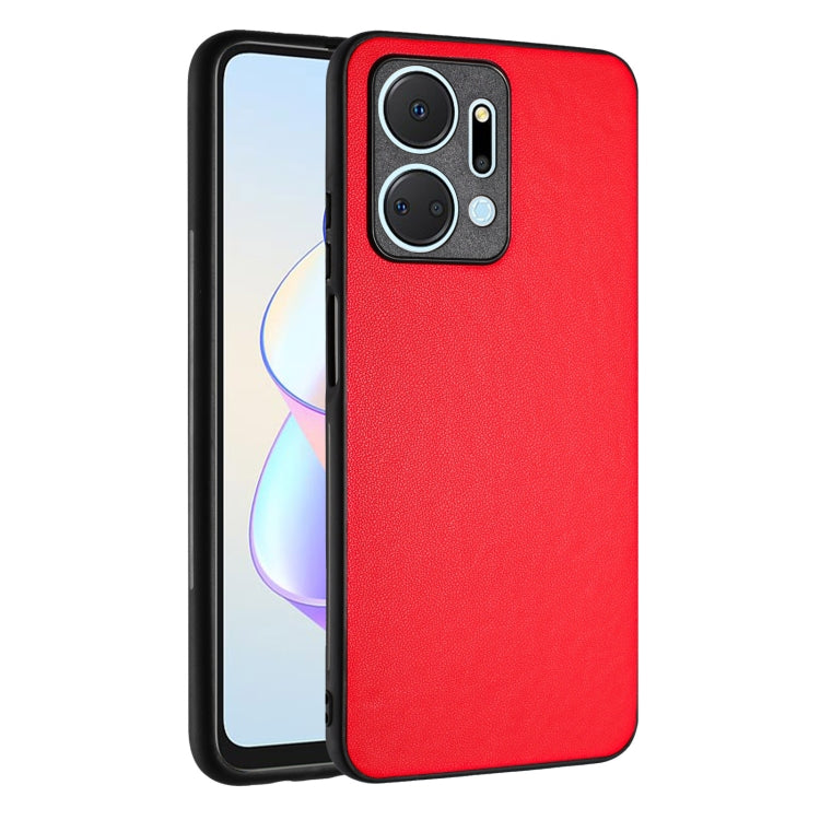 For Honor X7a/Play7T R20 Leather Pattern Phone Single Case(Red)