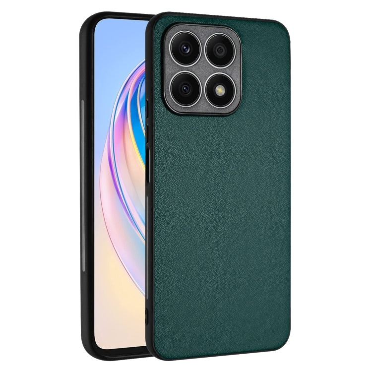 For Honor X8a R20 Leather Pattern Phone Single Case(Green)