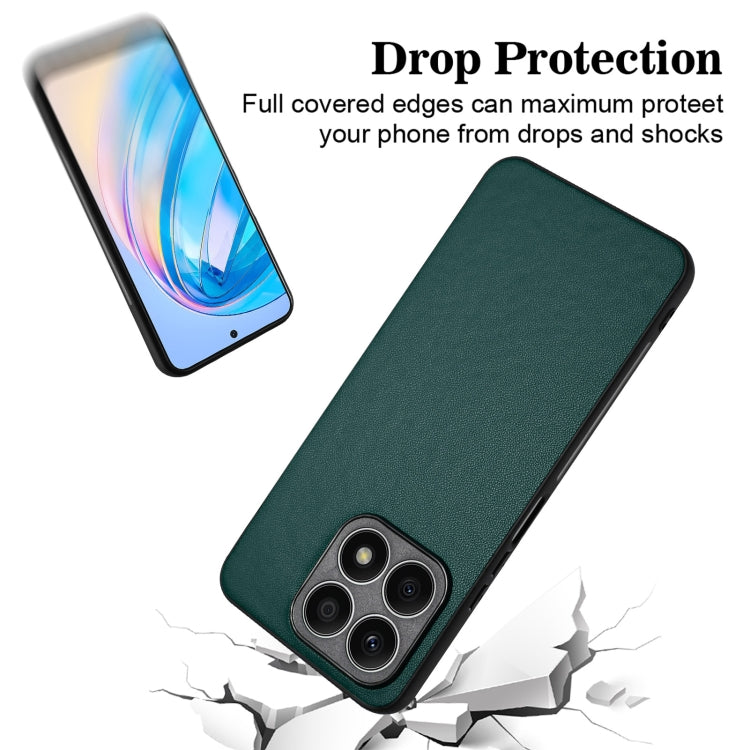 For Honor X8a R20 Leather Pattern Phone Single Case(Green)