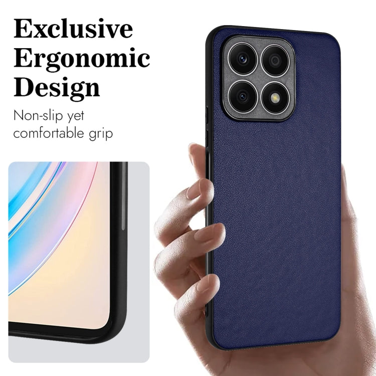 For Honor X8a R20 Leather Pattern Phone Single Case(Blue)