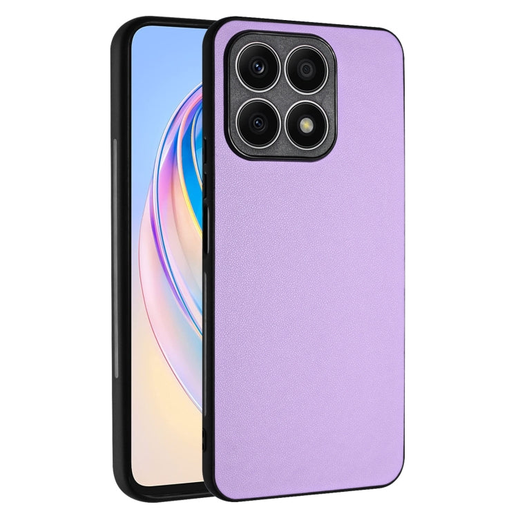 For Honor X8a R20 Leather Pattern Phone Single Case(Purple)