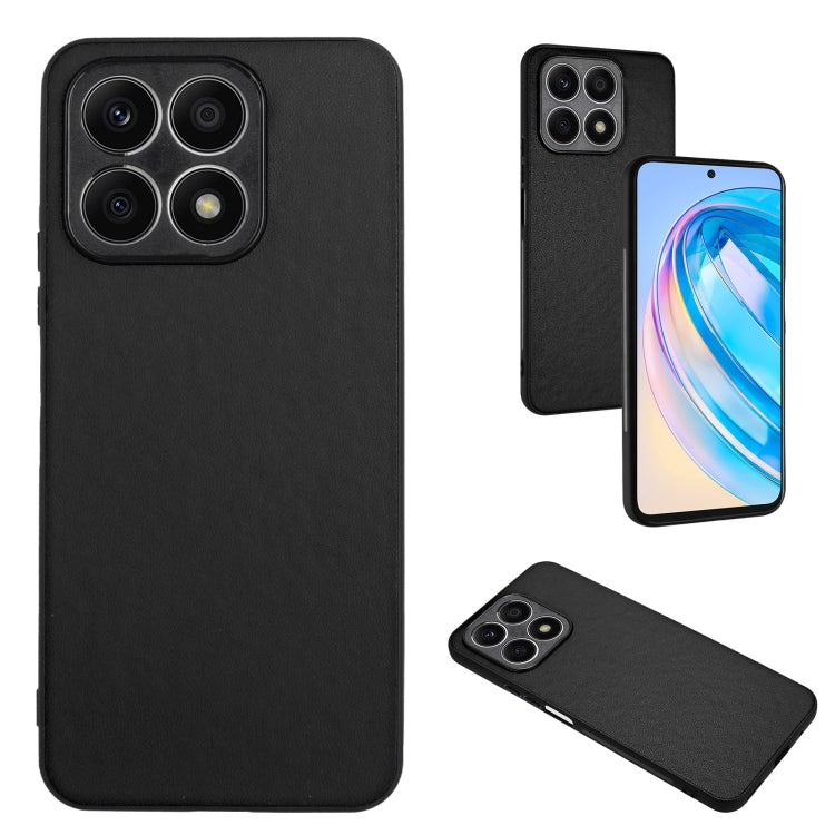 For Honor X8a R20 Leather Pattern Phone Single Case(Black)
