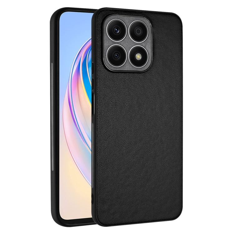 For Honor X8a R20 Leather Pattern Phone Single Case(Black)