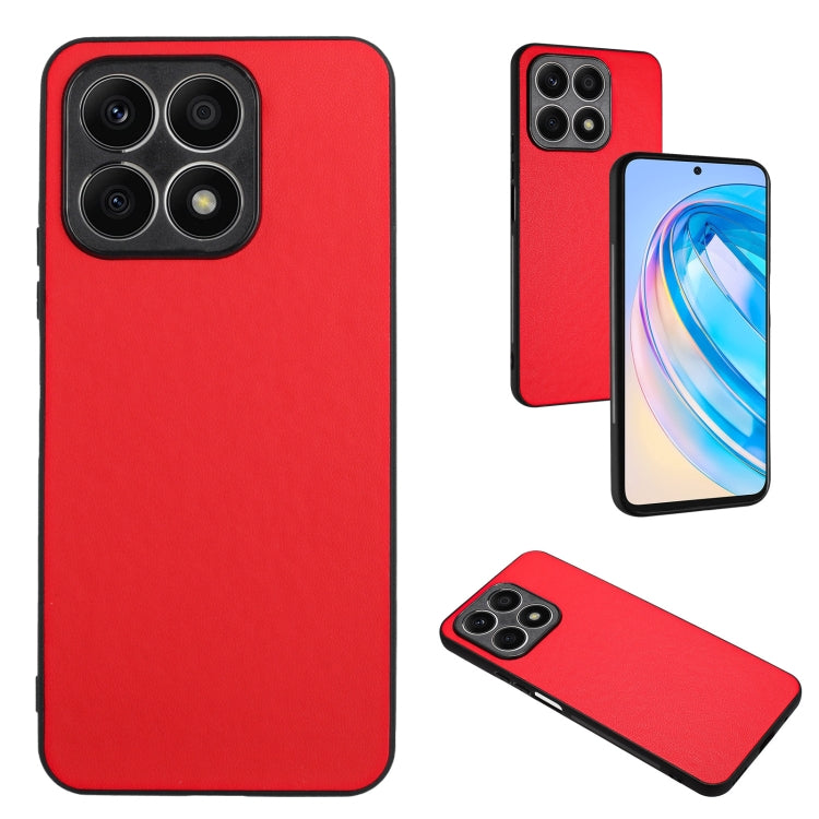 For Honor X8a R20 Leather Pattern Phone Single Case(Red)
