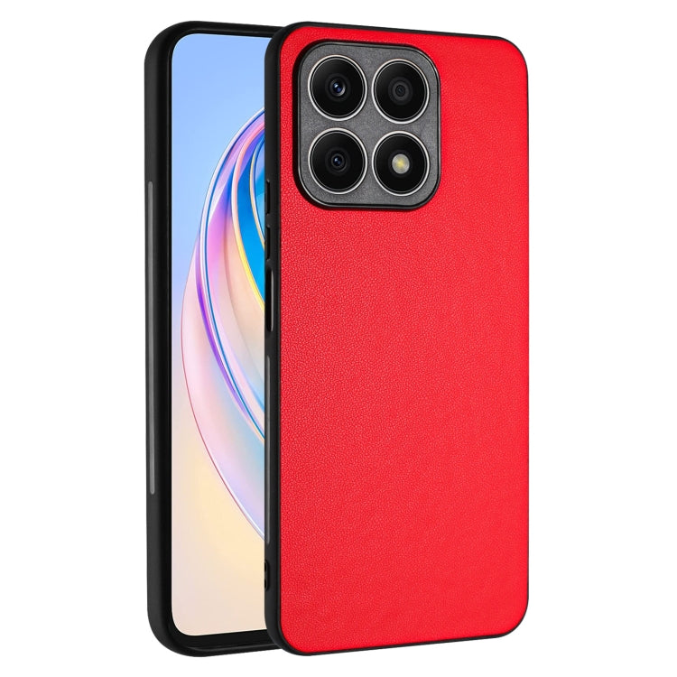 For Honor X8a R20 Leather Pattern Phone Single Case(Red)