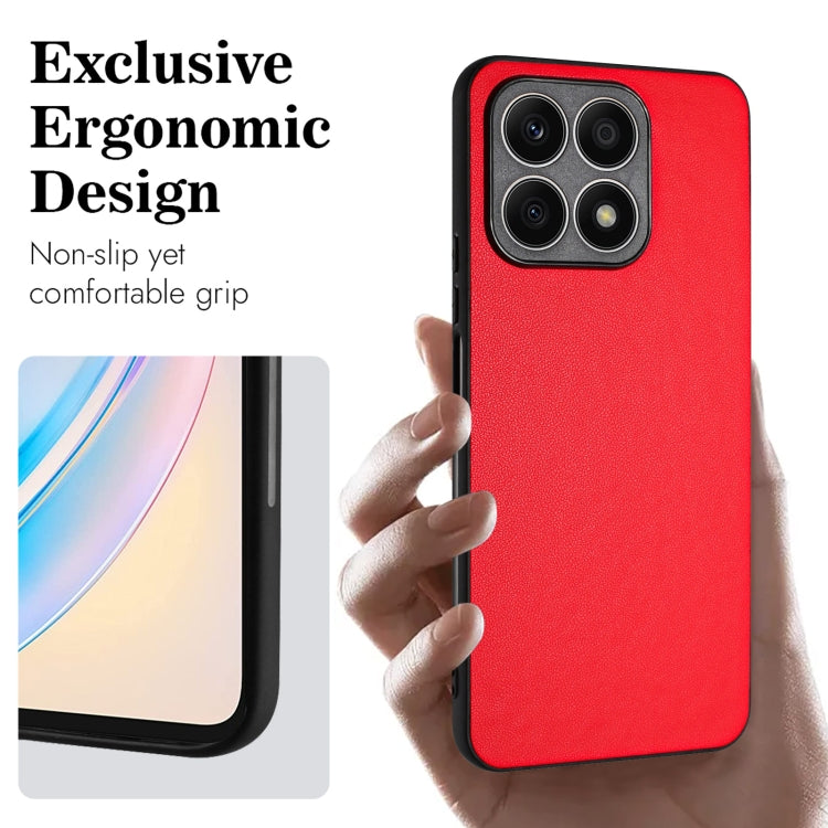 For Honor X8a R20 Leather Pattern Phone Single Case(Red)