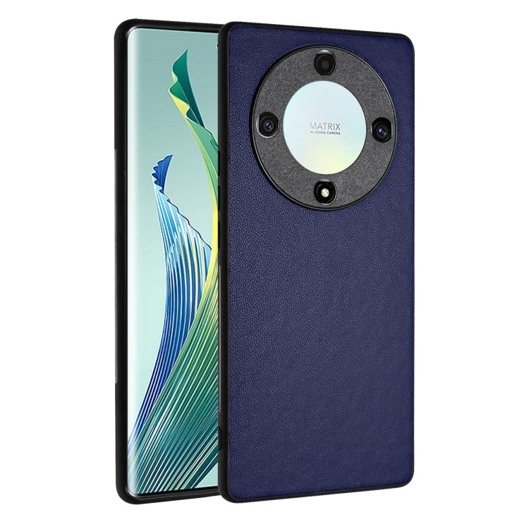 For Honor X9a/Magic5 Lite R20 Leather Pattern Phone Single Case(Blue)