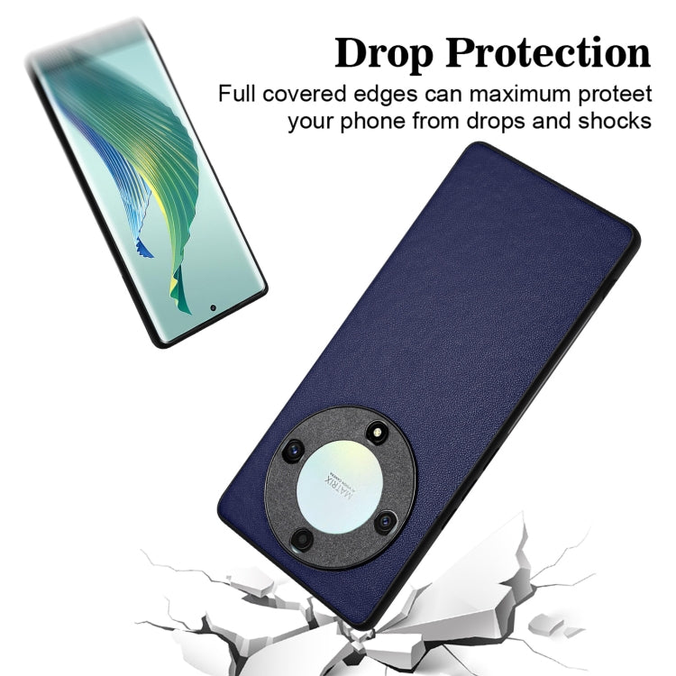 For Honor X9a/Magic5 Lite R20 Leather Pattern Phone Single Case(Blue)