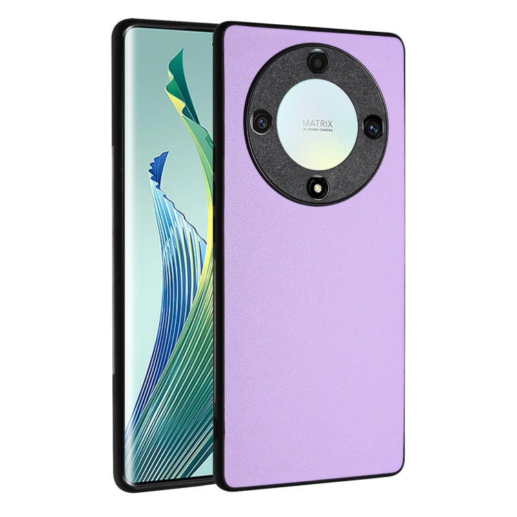 For Honor X9a/Magic5 Lite R20 Leather Pattern Phone Single Case(Purple)