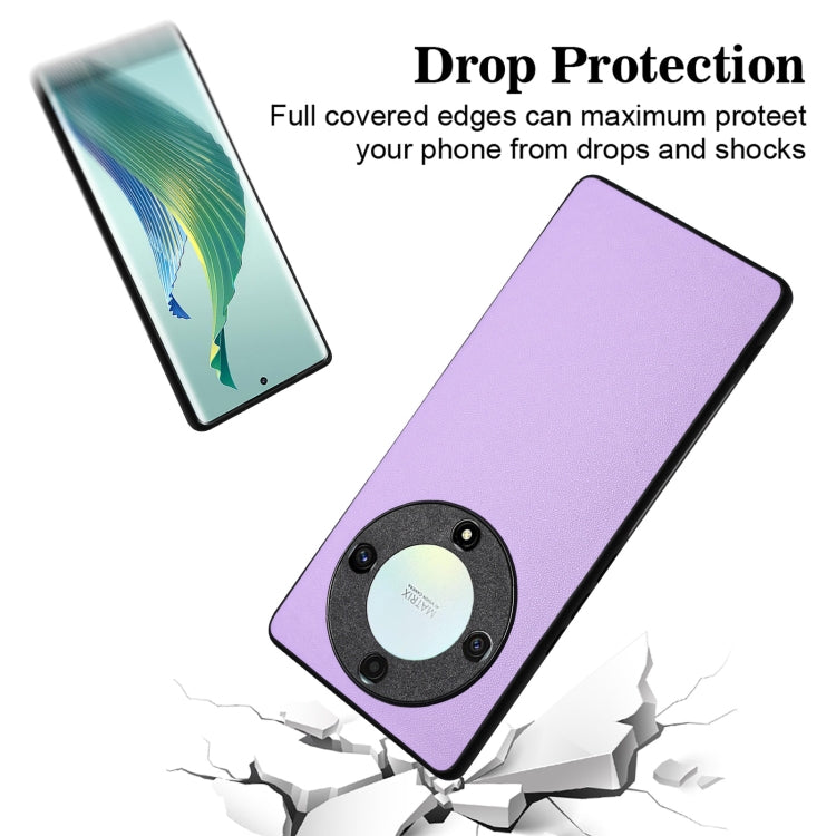 For Honor X9a/Magic5 Lite R20 Leather Pattern Phone Single Case(Purple)