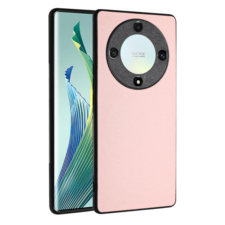 For Honor X9a/Magic5 Lite R20 Leather Pattern Phone Single Case(Pink)