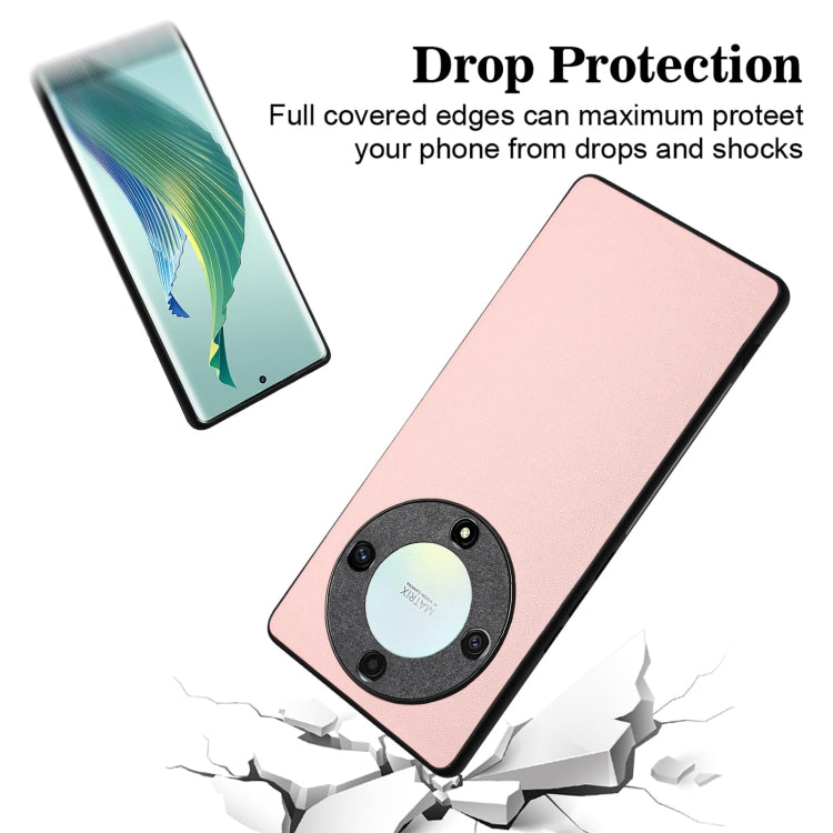 For Honor X9a/Magic5 Lite R20 Leather Pattern Phone Single Case(Pink)