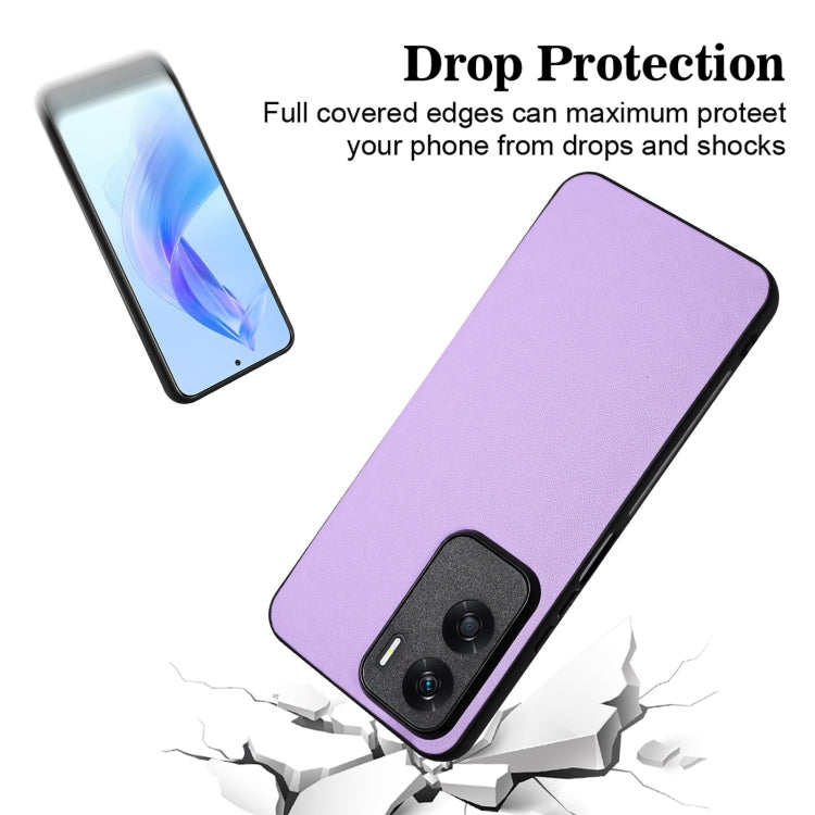 For Honor X50i/90 Lite R20 Leather Pattern Phone Single Case(Purple)