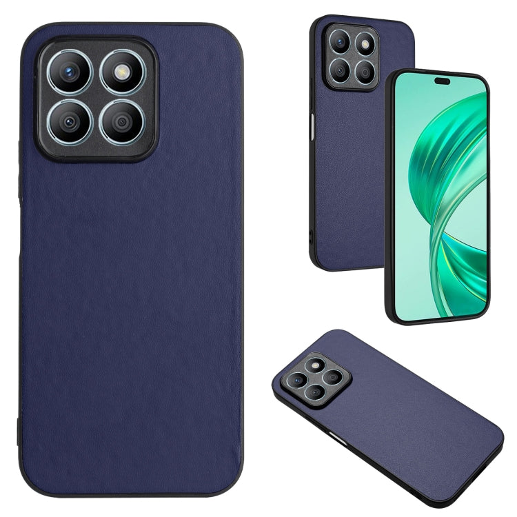 For Honor X8b 4G Global R20 Leather Pattern Phone Single Case(Blue)