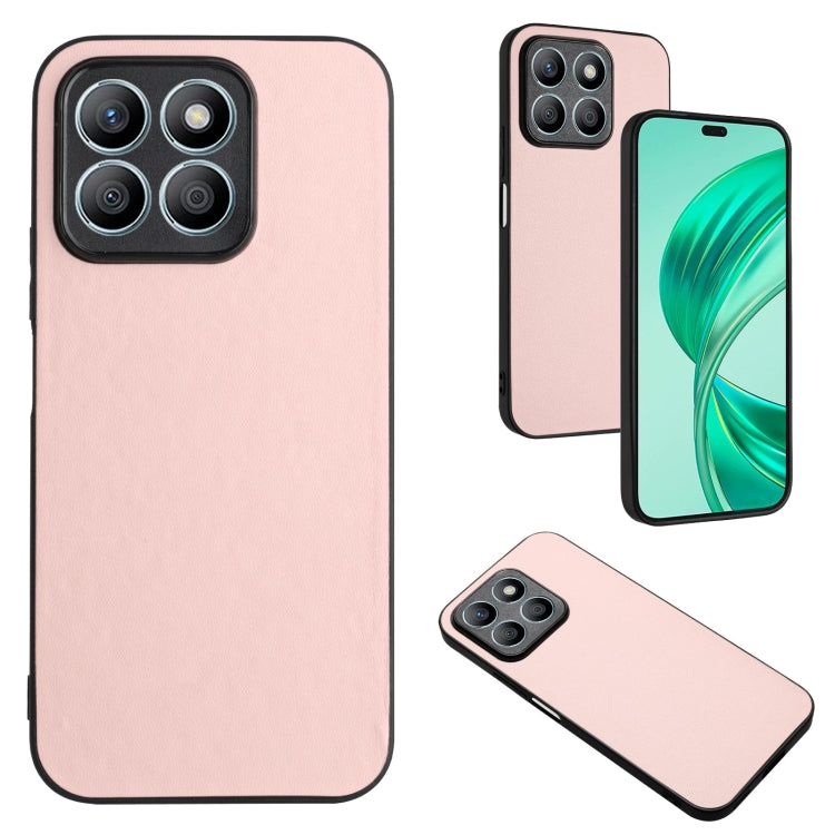 For Honor X8b 4G Global R20 Leather Pattern Phone Single Case(Pink)