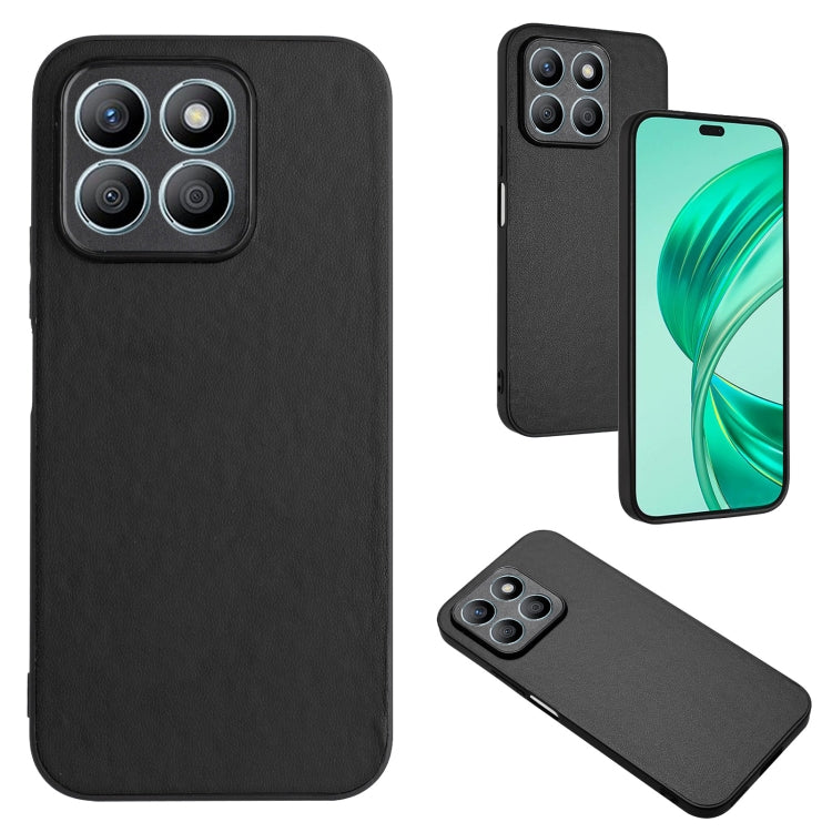For Honor X8b 4G Global R20 Leather Pattern Phone Single Case(Black)