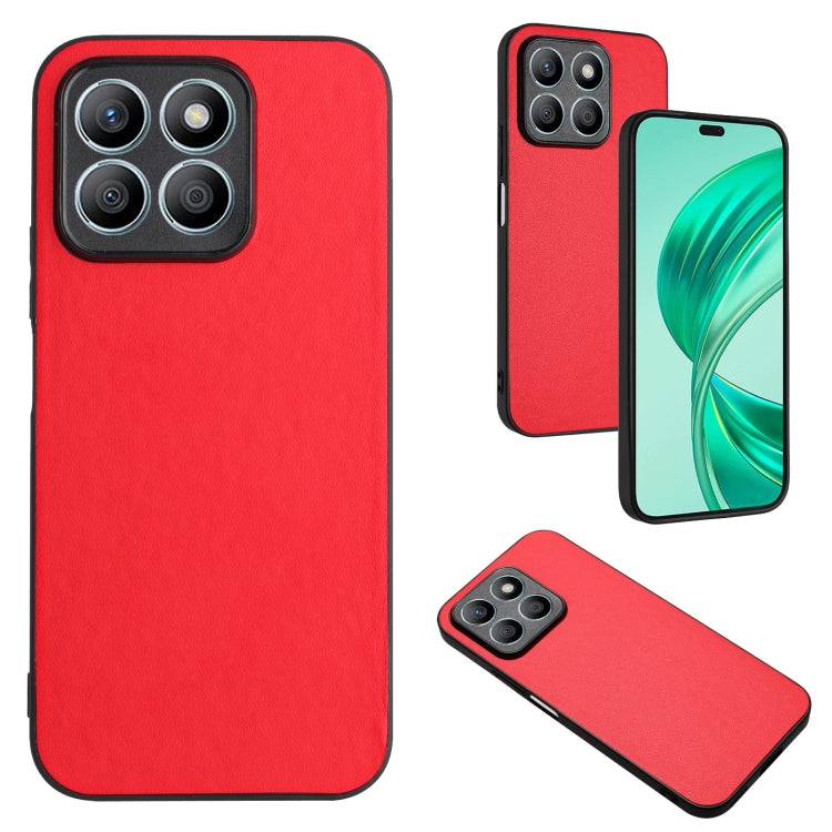 For Honor X8b 4G Global R20 Leather Pattern Phone Single Case(Red)