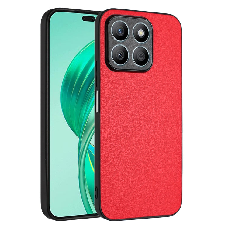 For Honor X8b 4G Global R20 Leather Pattern Phone Single Case(Red)