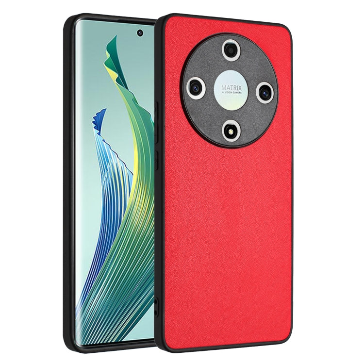 For Honor X9b/Magic6 Lite 5G R20 Leather Pattern Phone Single Case(Red)