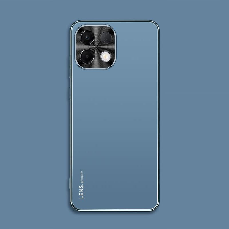 For OPPO K13 / K12s AG Frosted Electroplating Acrylic Phone Case(Navy Blue)