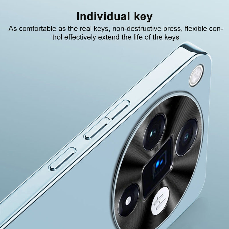 For OPPO K13 / K12s AG Frosted Electroplating Acrylic Phone Case(Silver White)