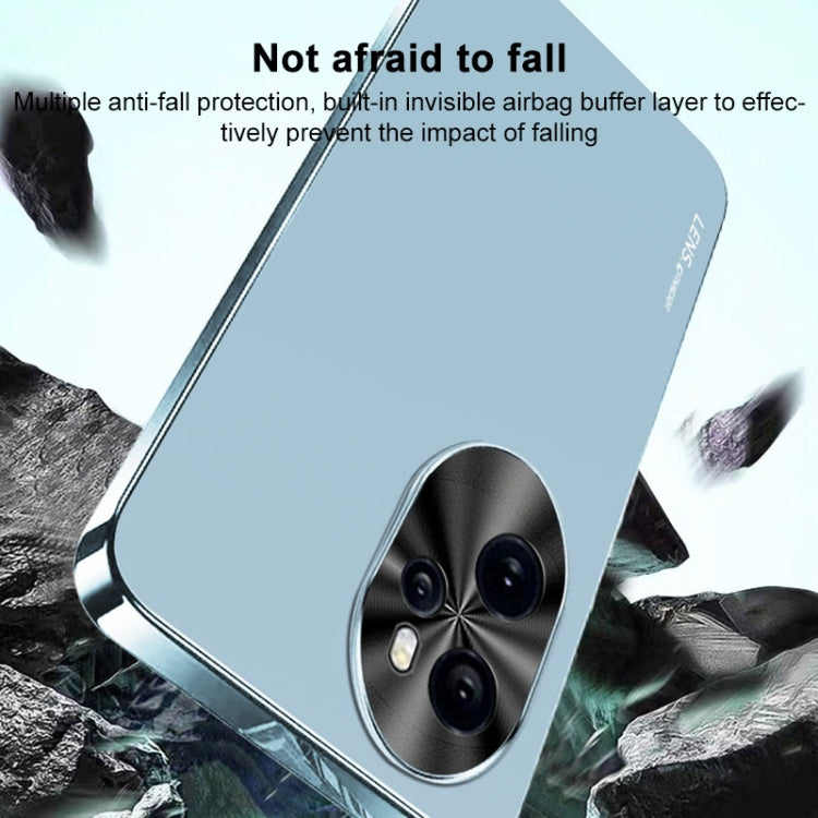 For Honor X50i AG Frosted Electroplating Acrylic Phone Case(Sierra Blue)