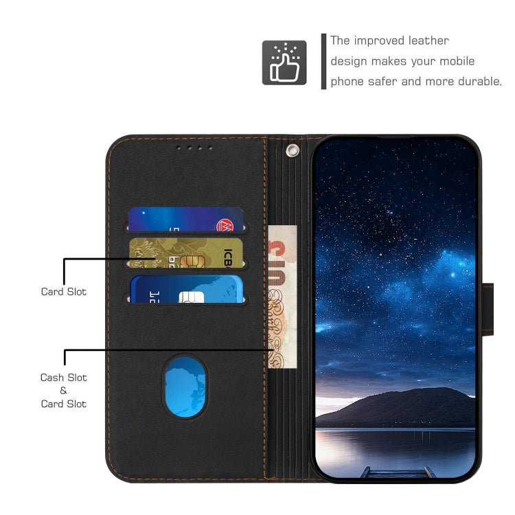 For Samsung Galaxy S24 5G Woven Embossed RFID Blocking Leather Phone Case(Black)