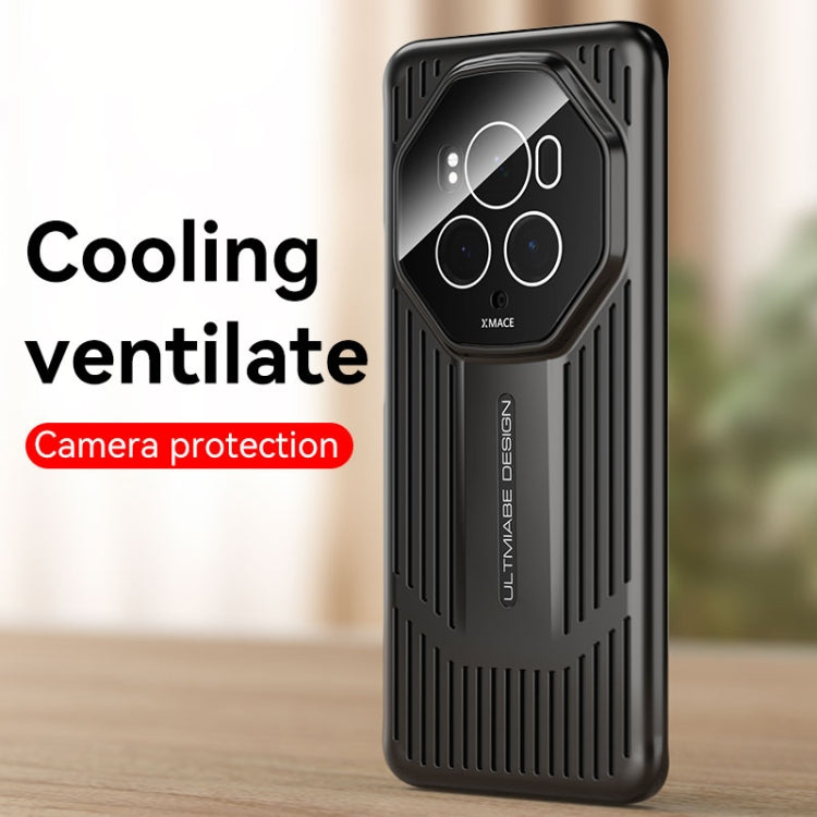 For Honor Magic6 Pro Ice Sense Heat Dissipation Electroplating Frosted Phone Case(Black)