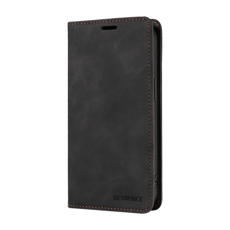 For Honor 200 Lite 5G Global BETOPNICE Suction RFID Anti-theft Leather Phone Case(Black)