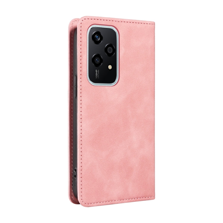 For Honor 200 Lite 5G Global BETOPNICE Suction RFID Anti-theft Leather Phone Case(Pink)