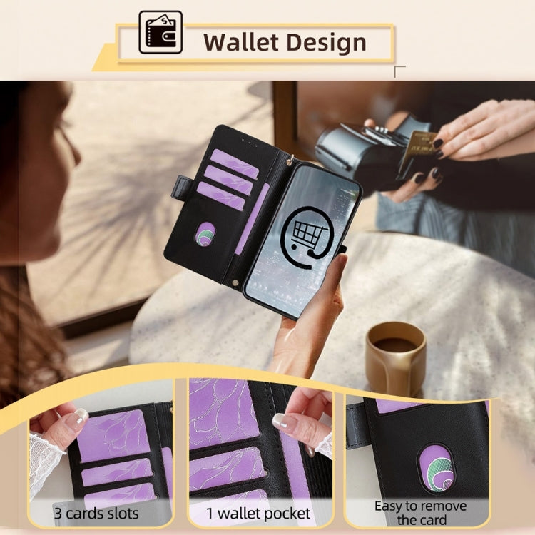 For Honor 90 GT Crossbody Chain Leather Phone Case(Black)