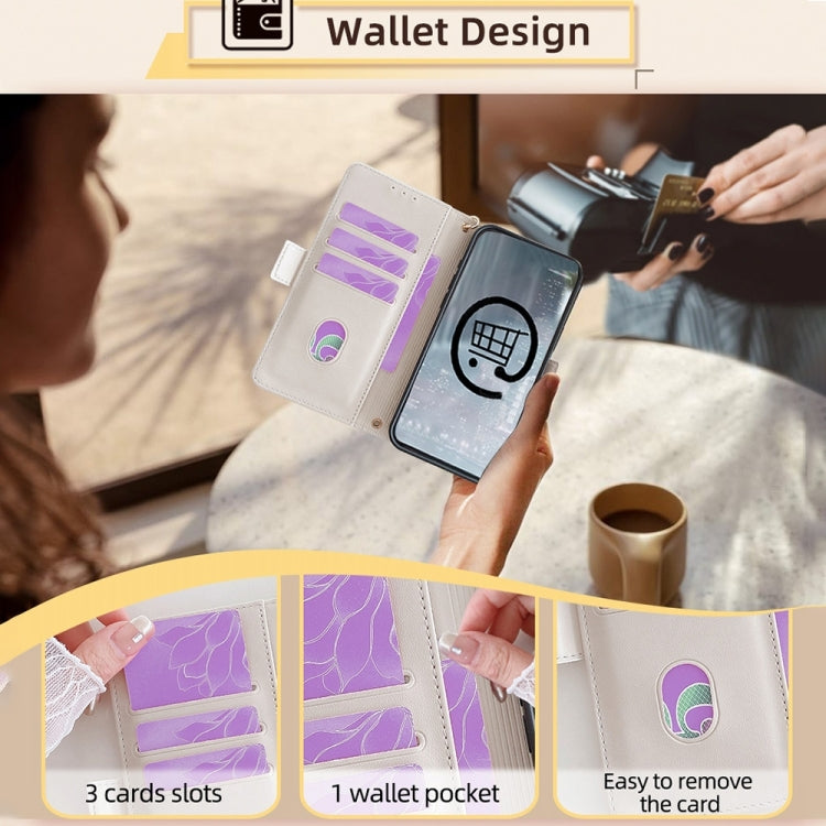 For Honor 90 GT Crossbody Chain Leather Phone Case(White)