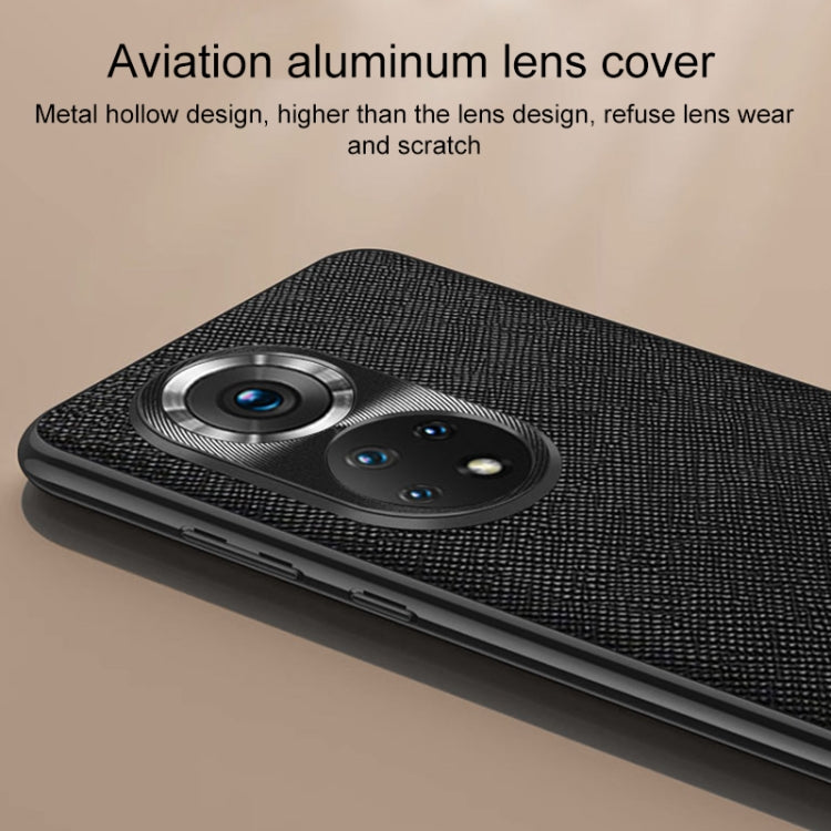 For Honor 70 Pro Cross Texture PU Leather Phone Case(Black)