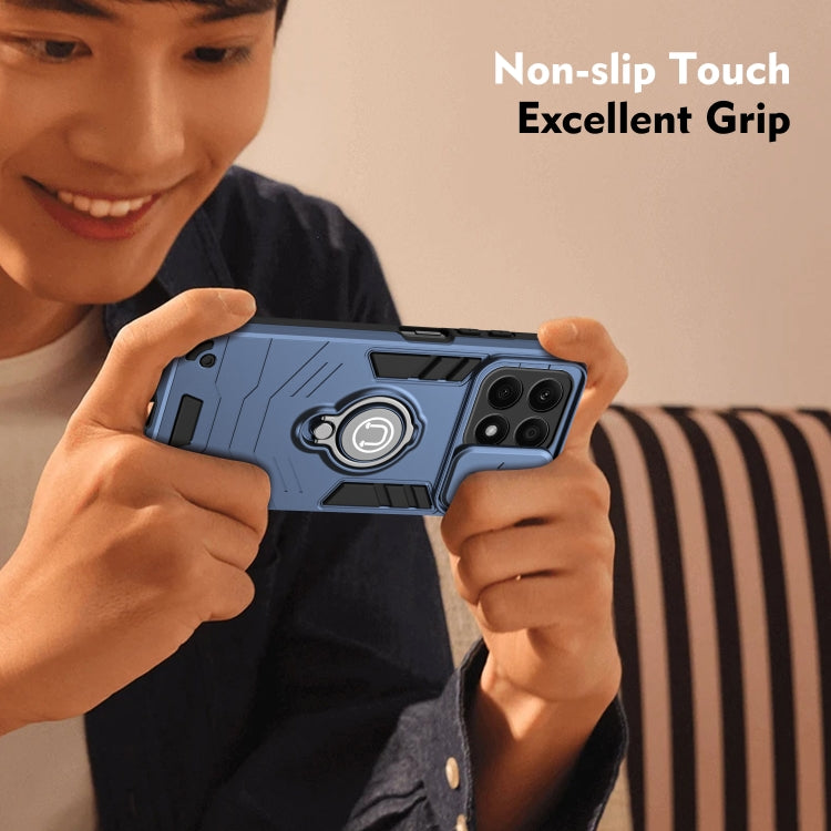 For Honor X8b Camshield Ring Holder Phone Case(Royal Blue)